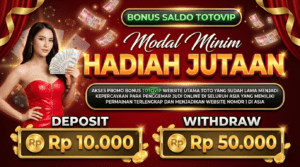 PROMO TOTOVIP : BONUS SALDO 2X LIPAT MEMBER BARU
